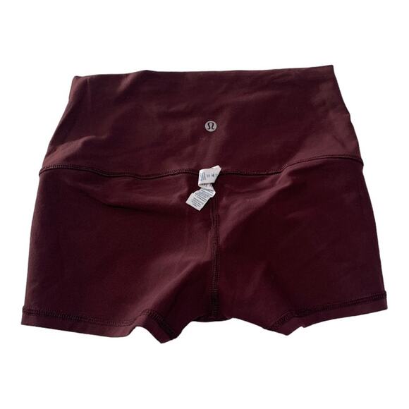 Lululemon Boogie short size 6 reversible roll down wind berry burgundy shorties - Picture 4 of 9